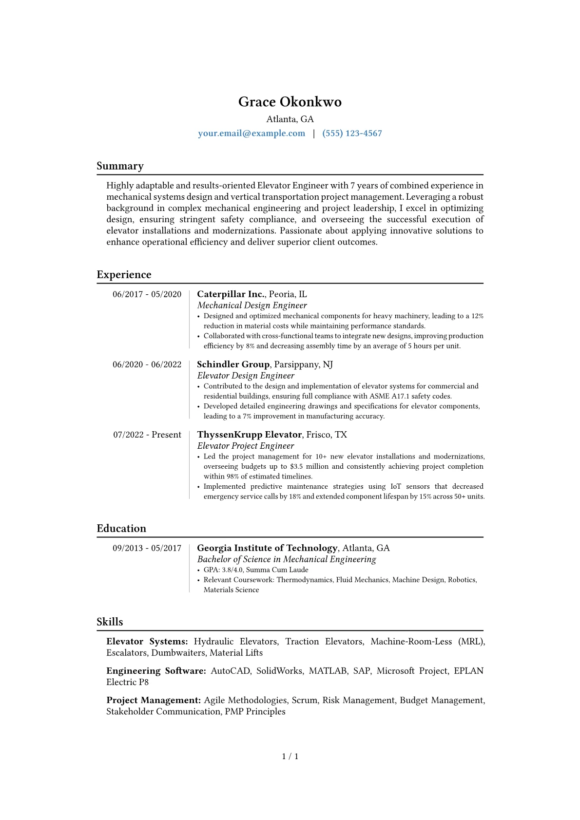 Career changer version - Page 1