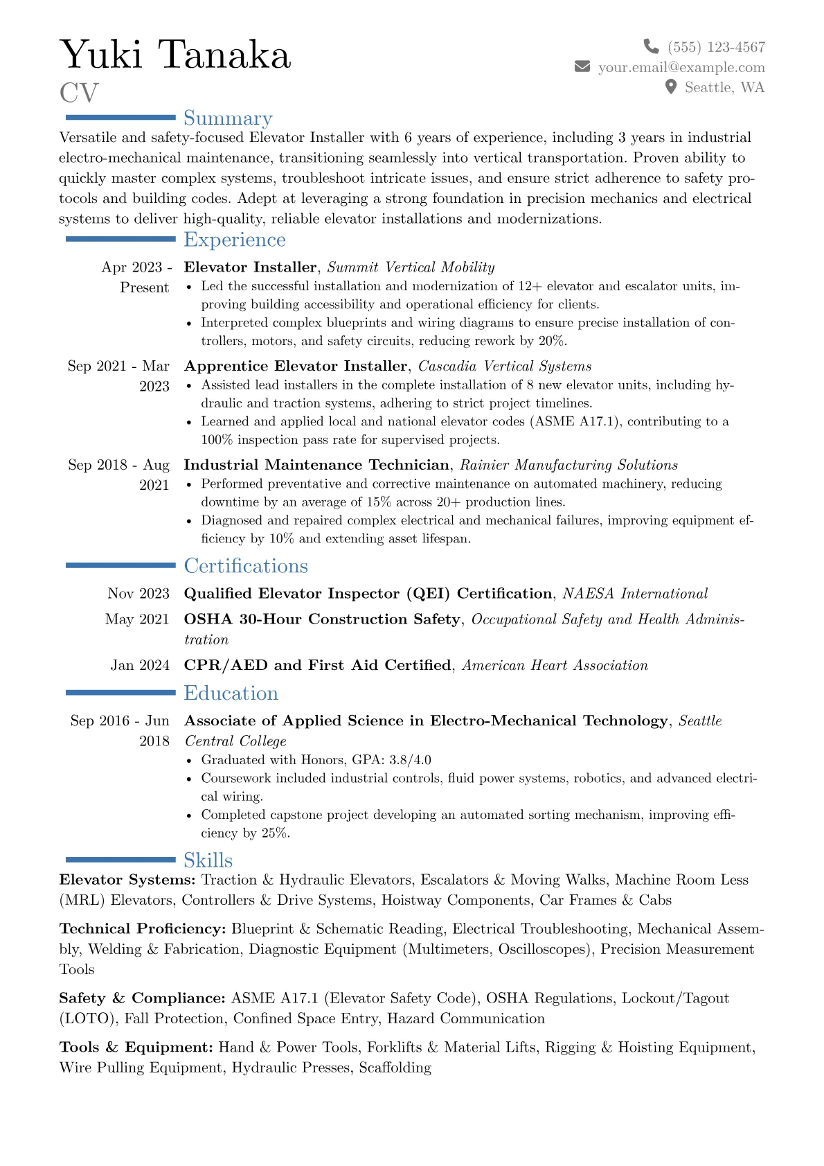 Career changer version - Page 1