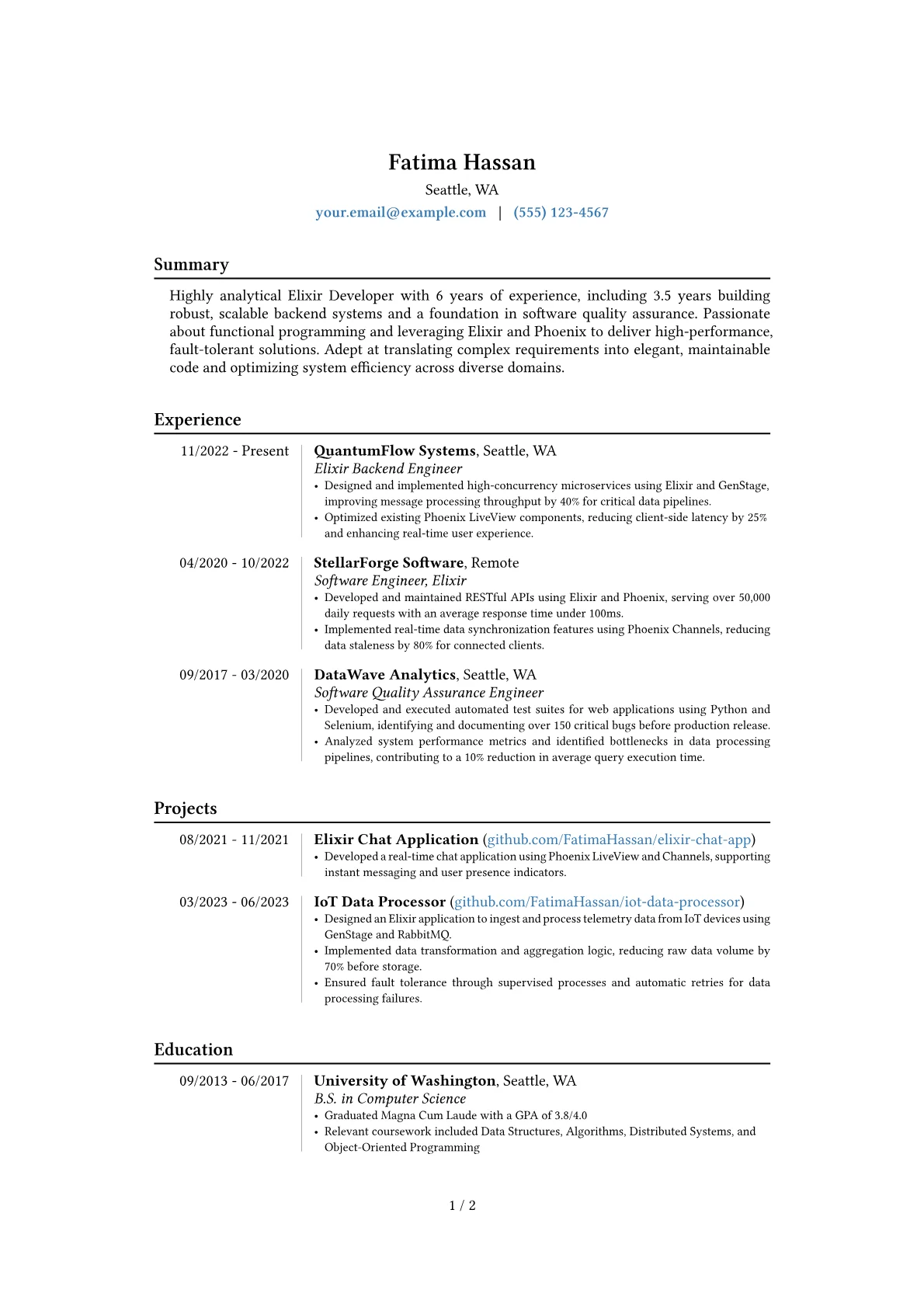 Career changer version - Page 1