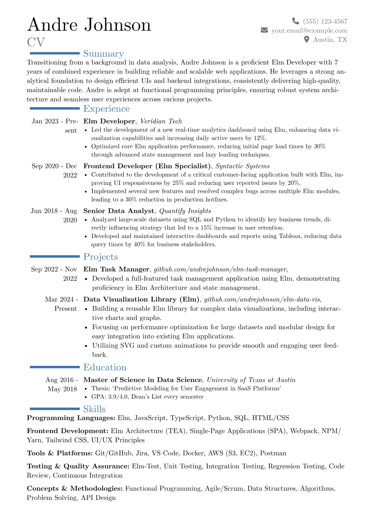 Career changer version - Page 1