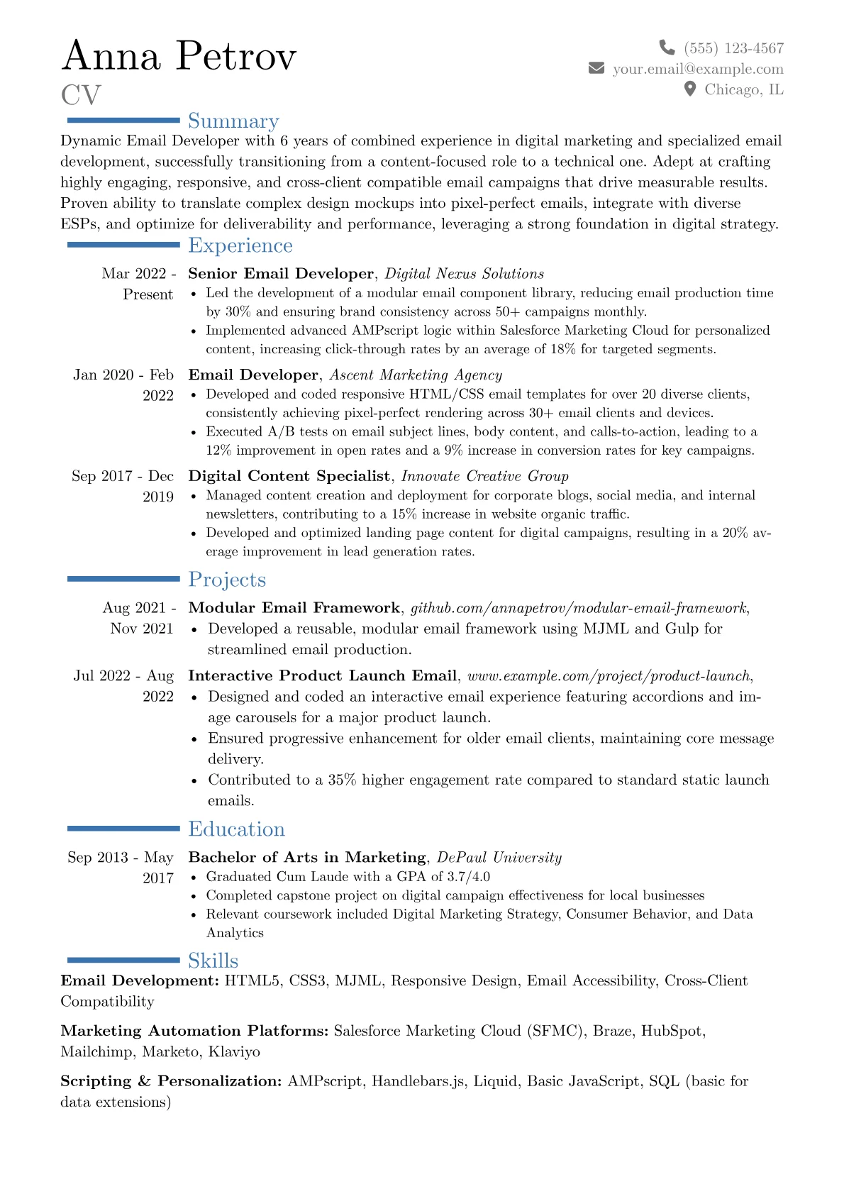 Career changer version - Page 1
