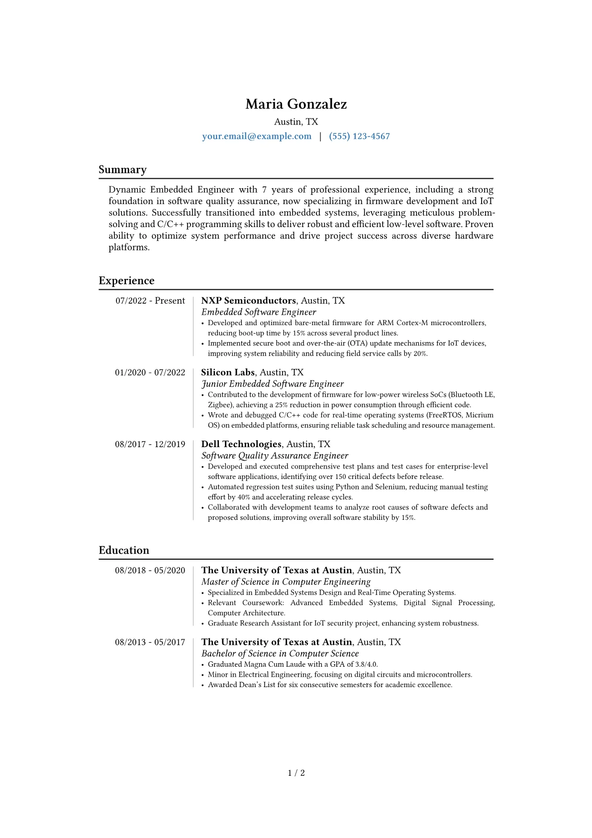 Career changer version - Page 1