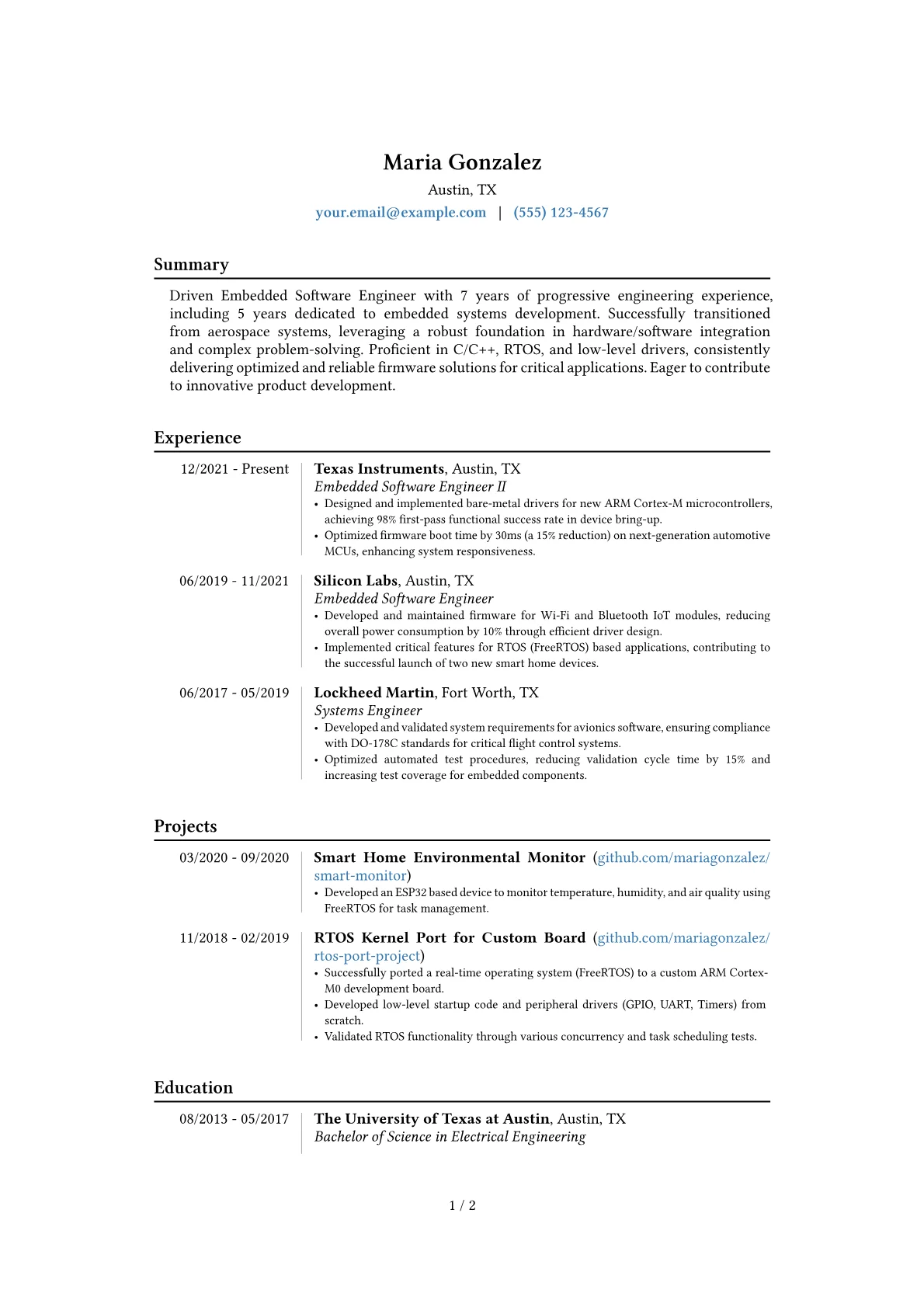 Career changer version - Page 1