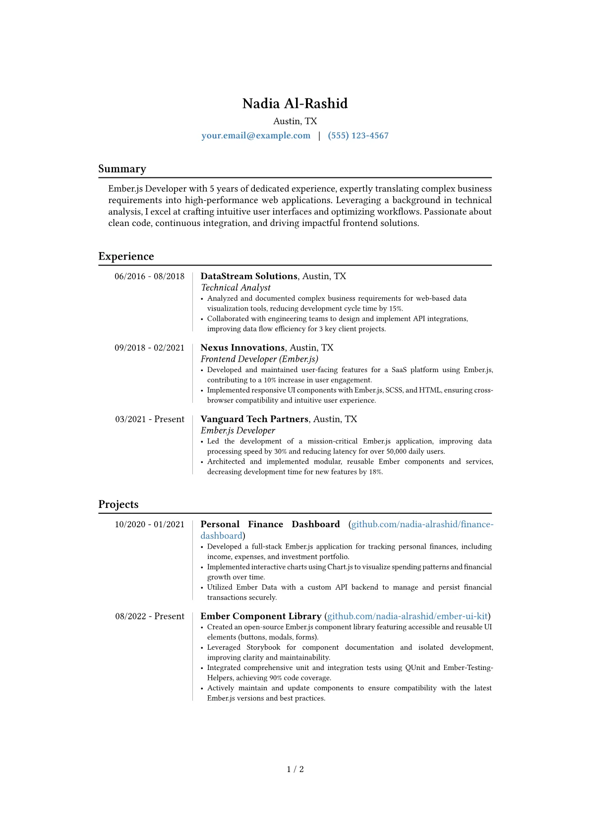 Career changer version - Page 1