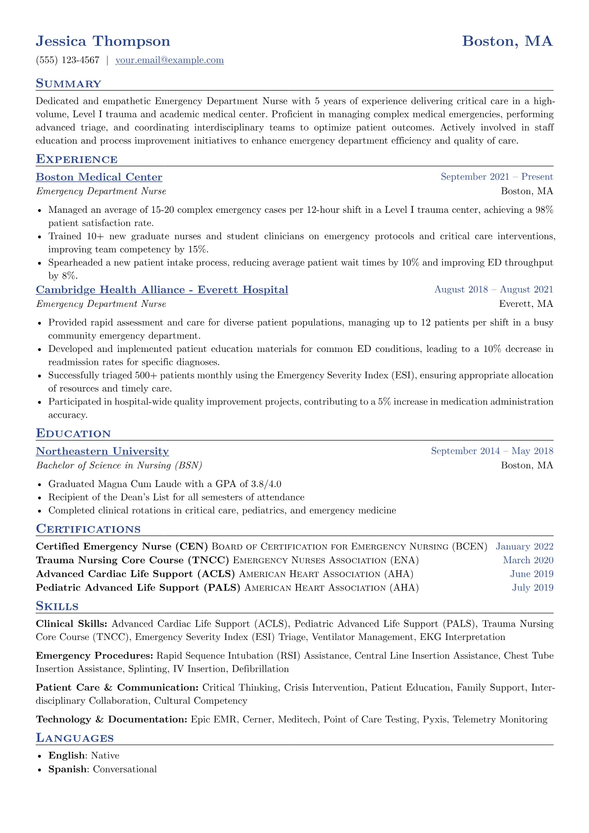 Emergency Department version - Page 1