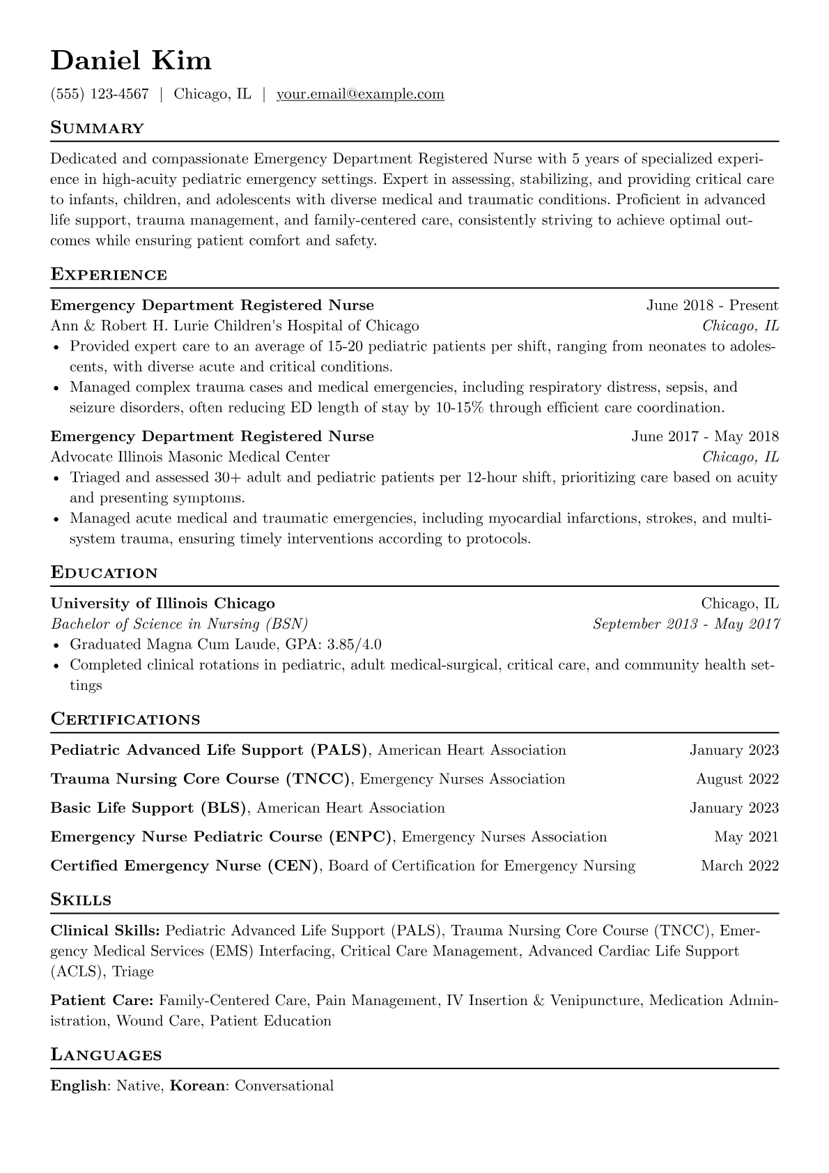 Emergency Department version - Page 1