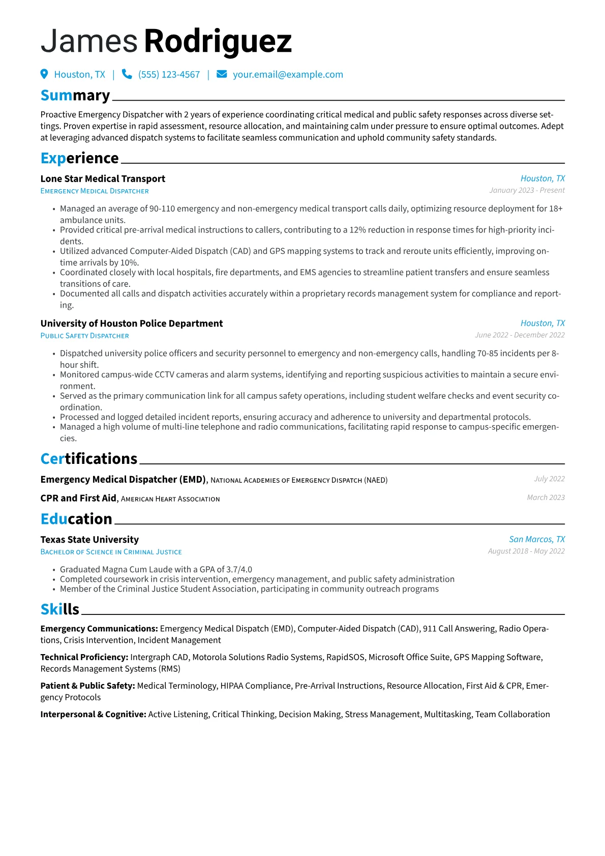 Medical & Campus Dispatch version - Page 1