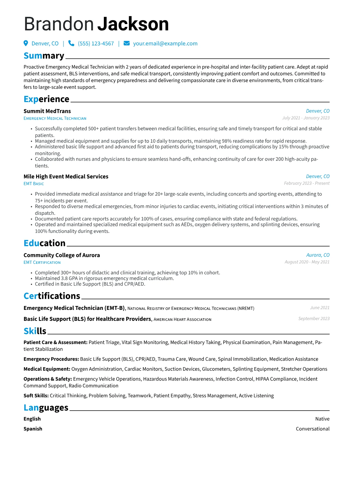 Emergency Medical version - Page 1