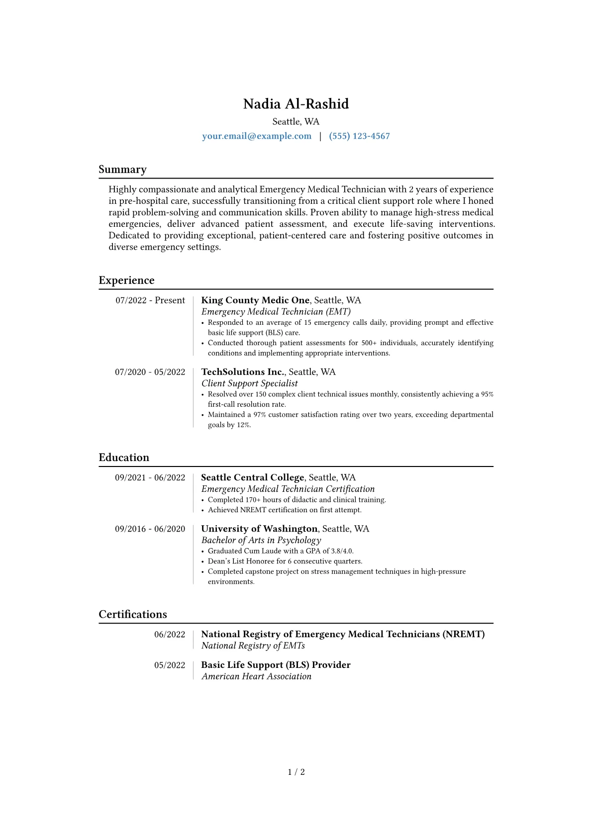 Career changer version - Page 1