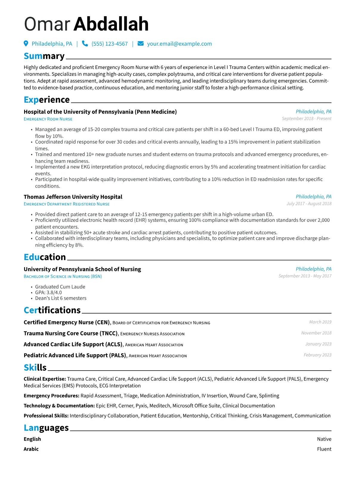 Emergency Room Nurse version - Page 1