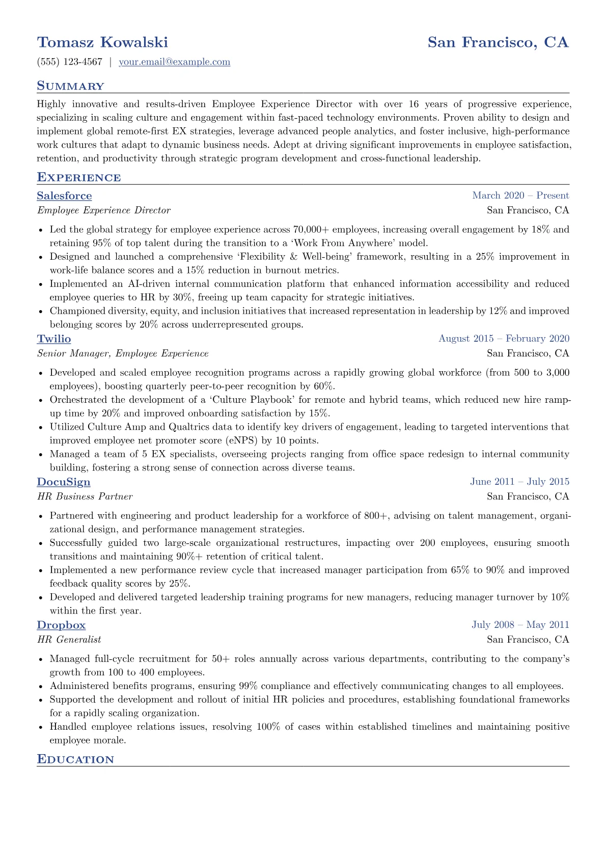 Employee Experience version - Page 1