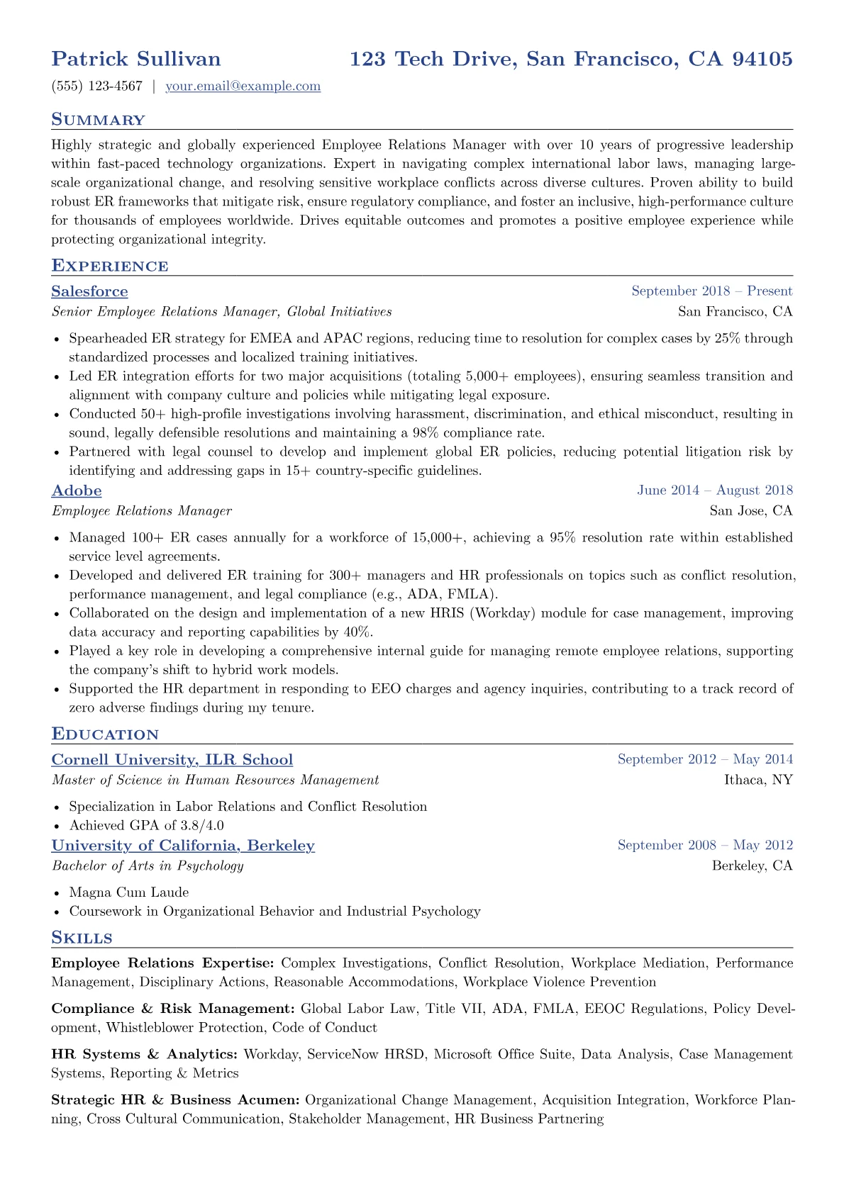 Global Tech ER Manager version - Page 1