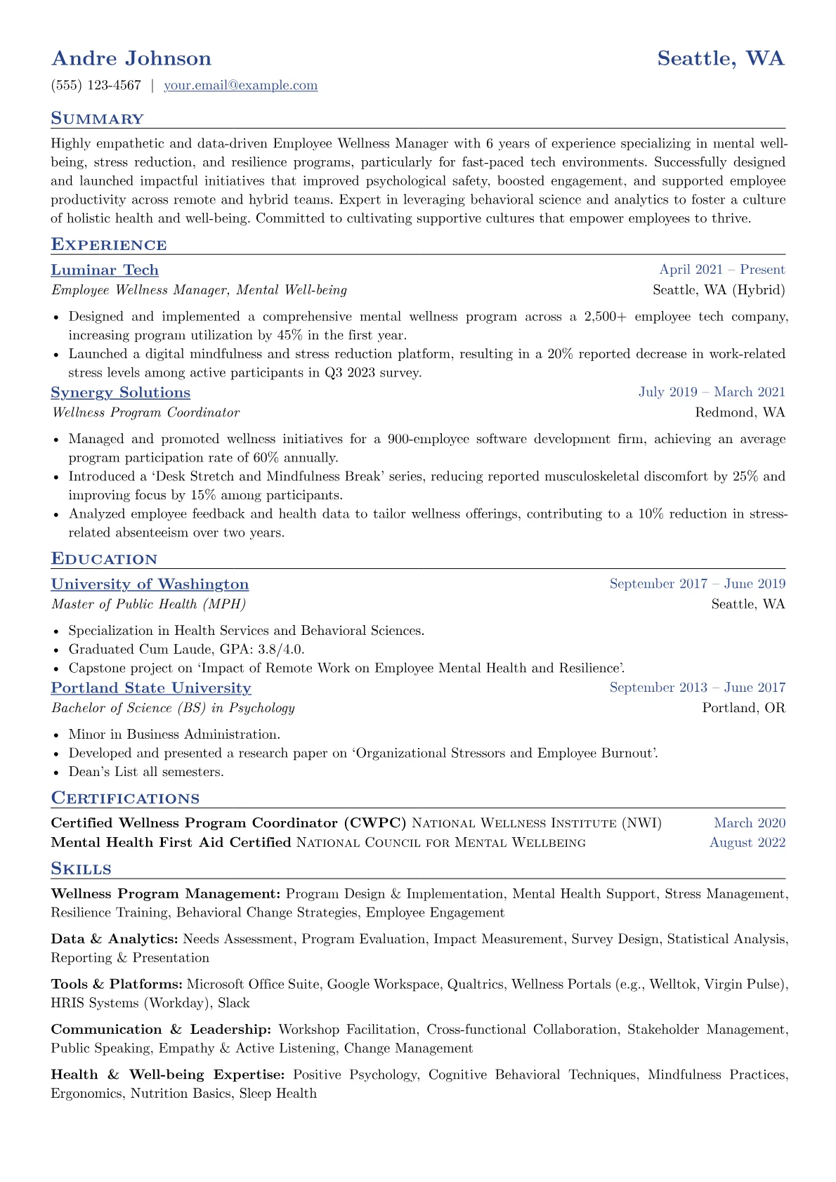 Mental Health & Stress version - Page 1