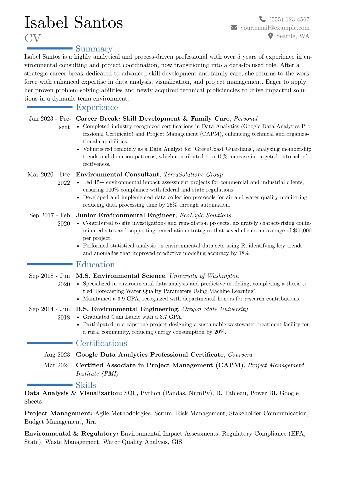 Career changer version - Page 1
