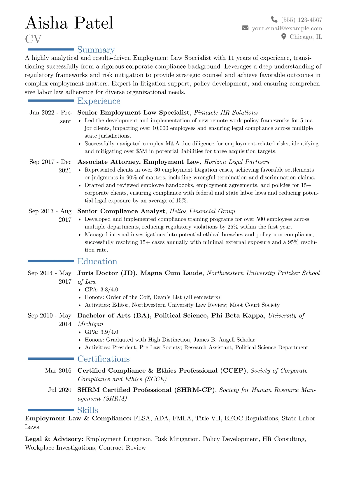 Career changer version - Page 1