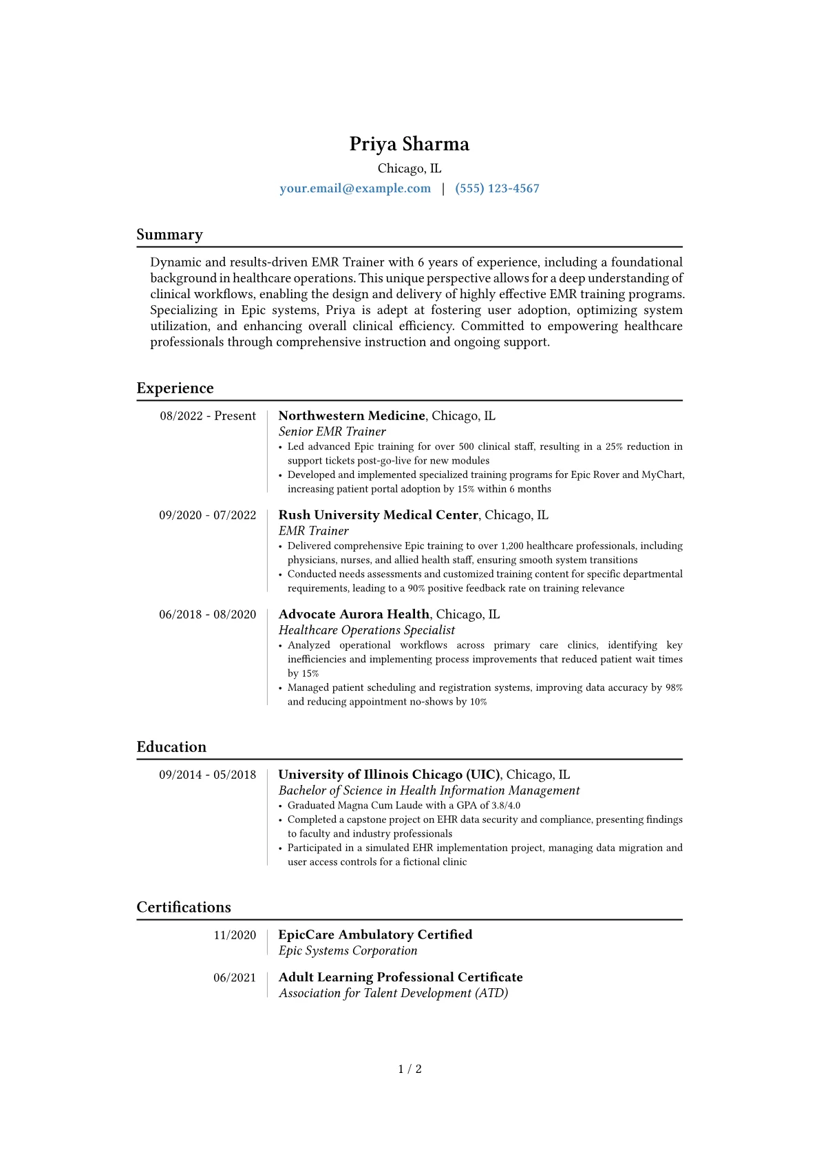 Career changer version - Page 1
