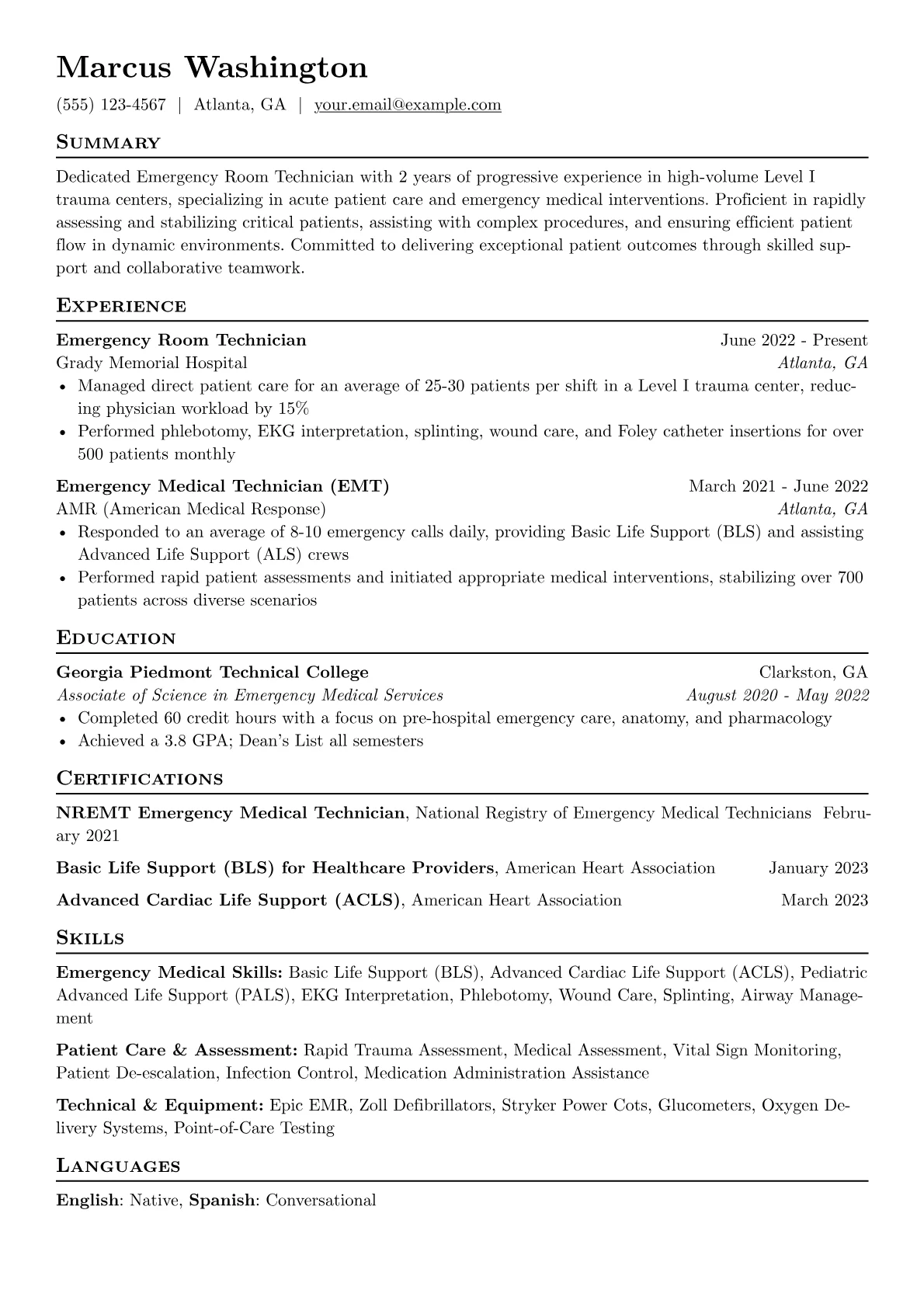 ER Tech Specialist version - Page 1