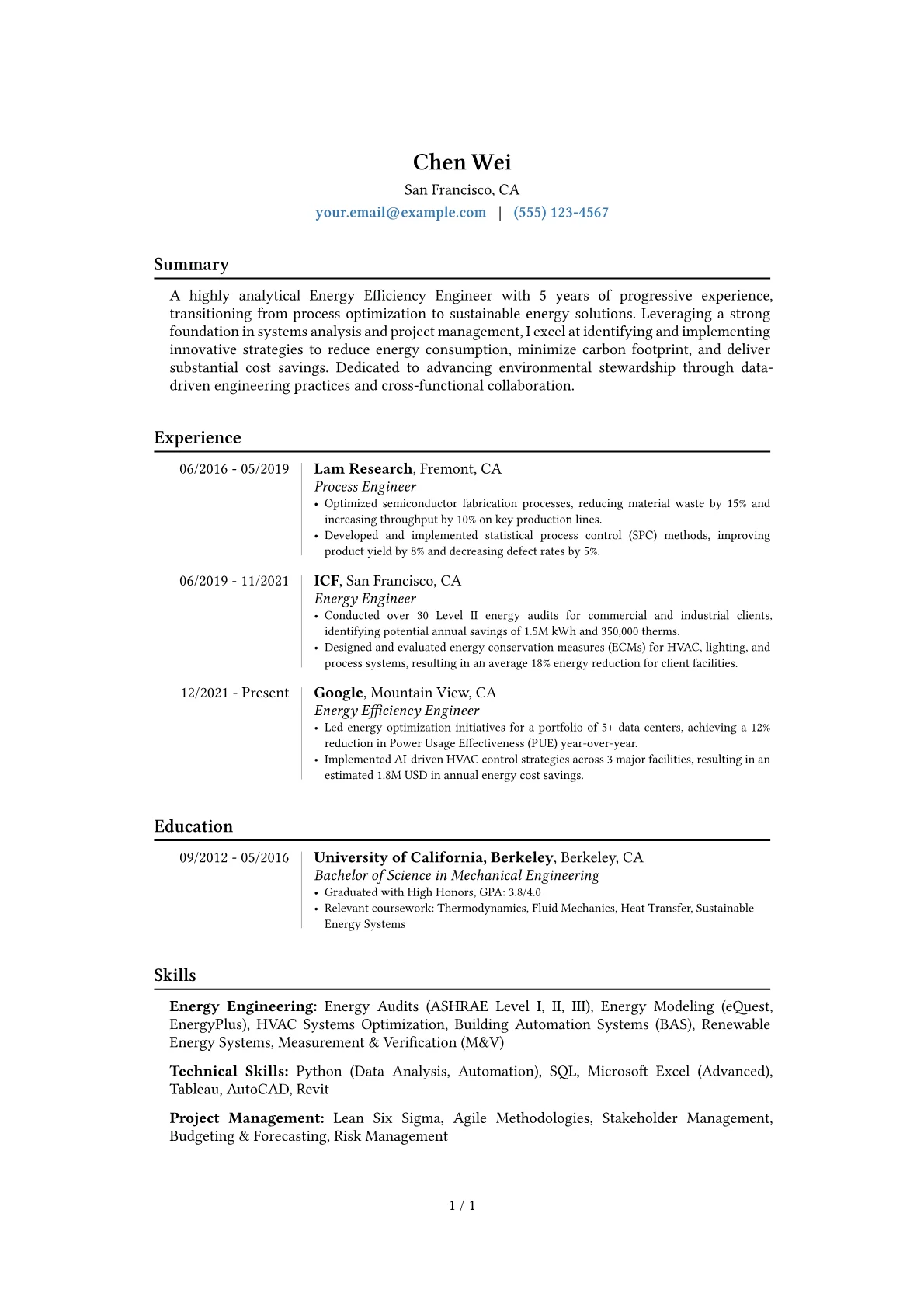Career changer version - Page 1