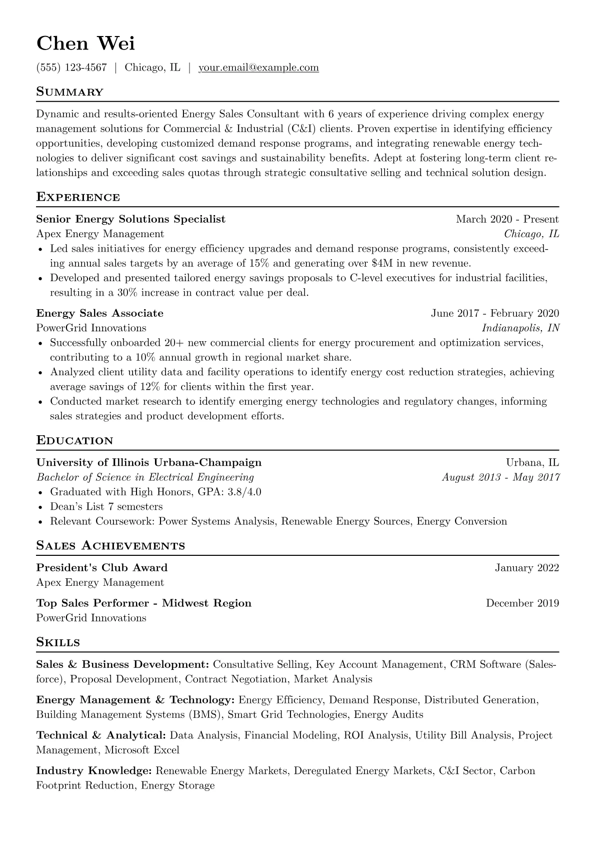 Energy Sales version - Page 1