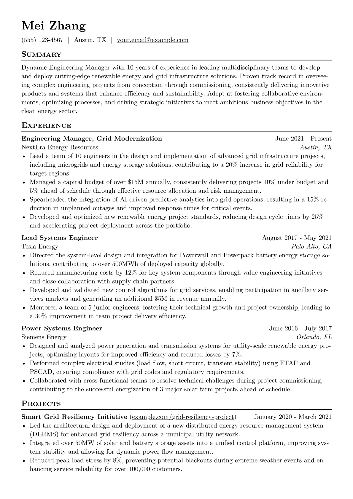 Engineering Manager version - Page 1