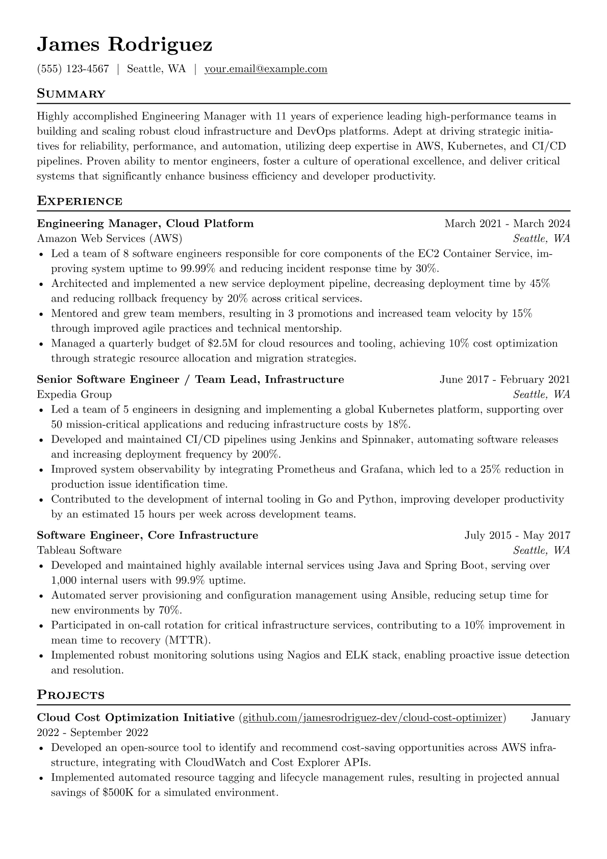 Engineering Manager version - Page 1