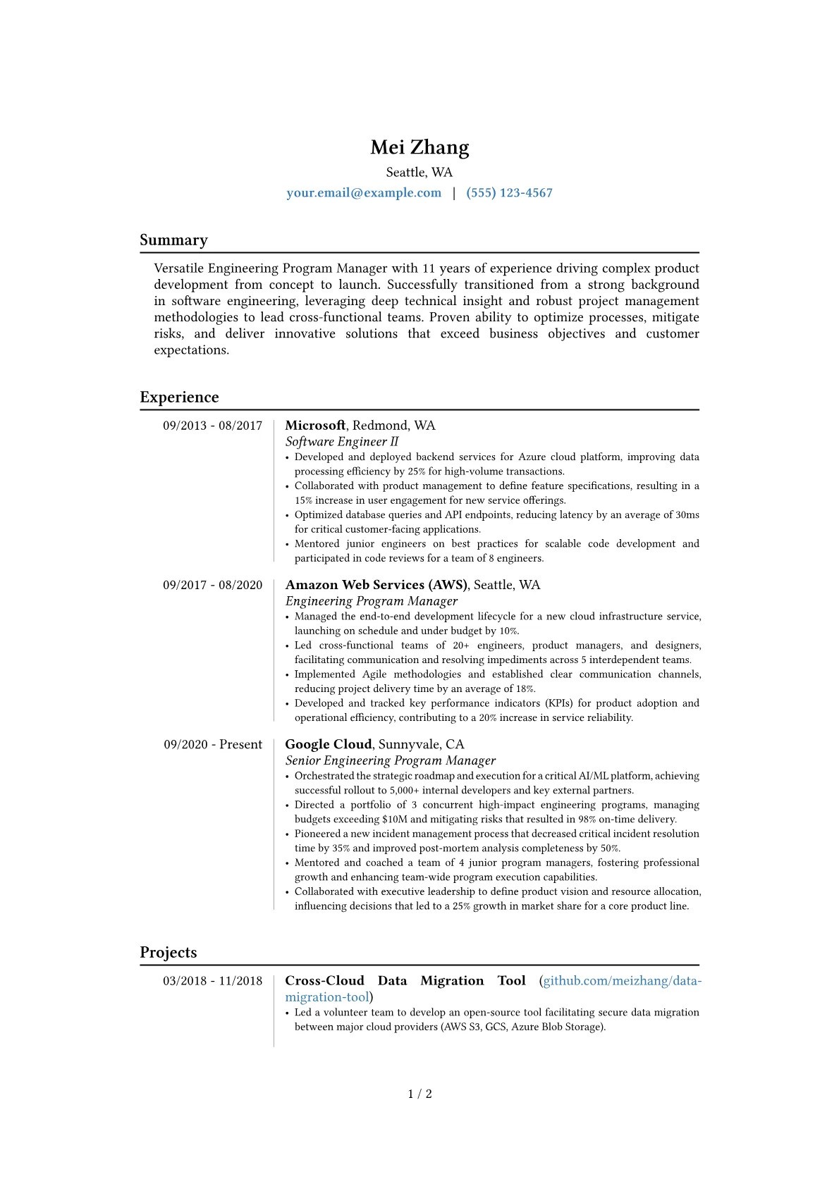 Career changer version - Page 1