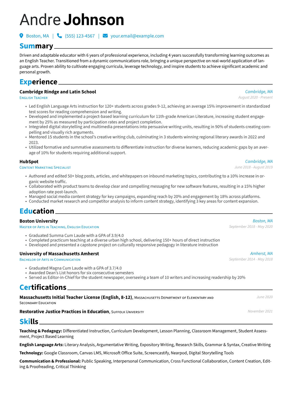 Career changer version - Page 1