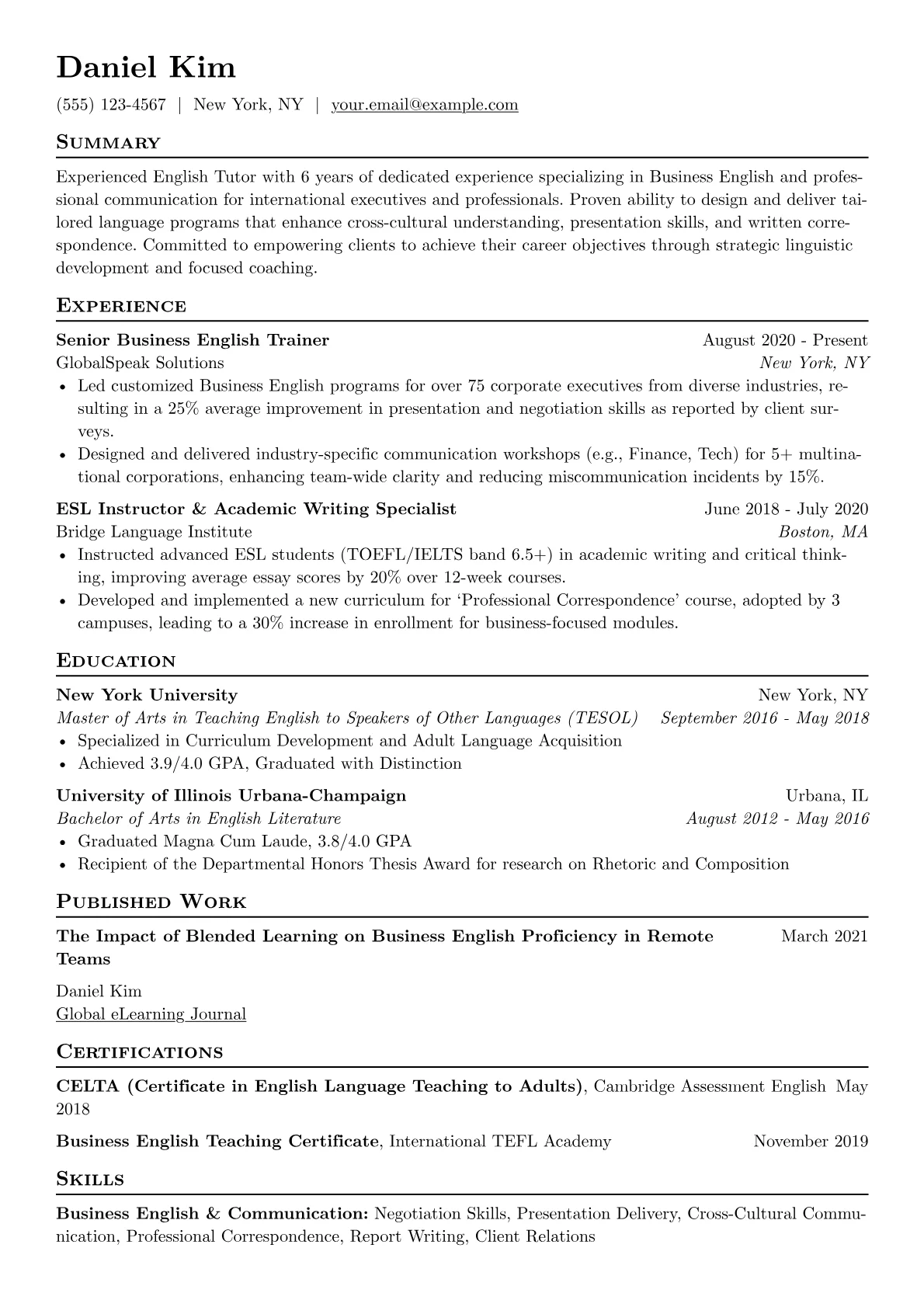 English Tutor version - Page 1