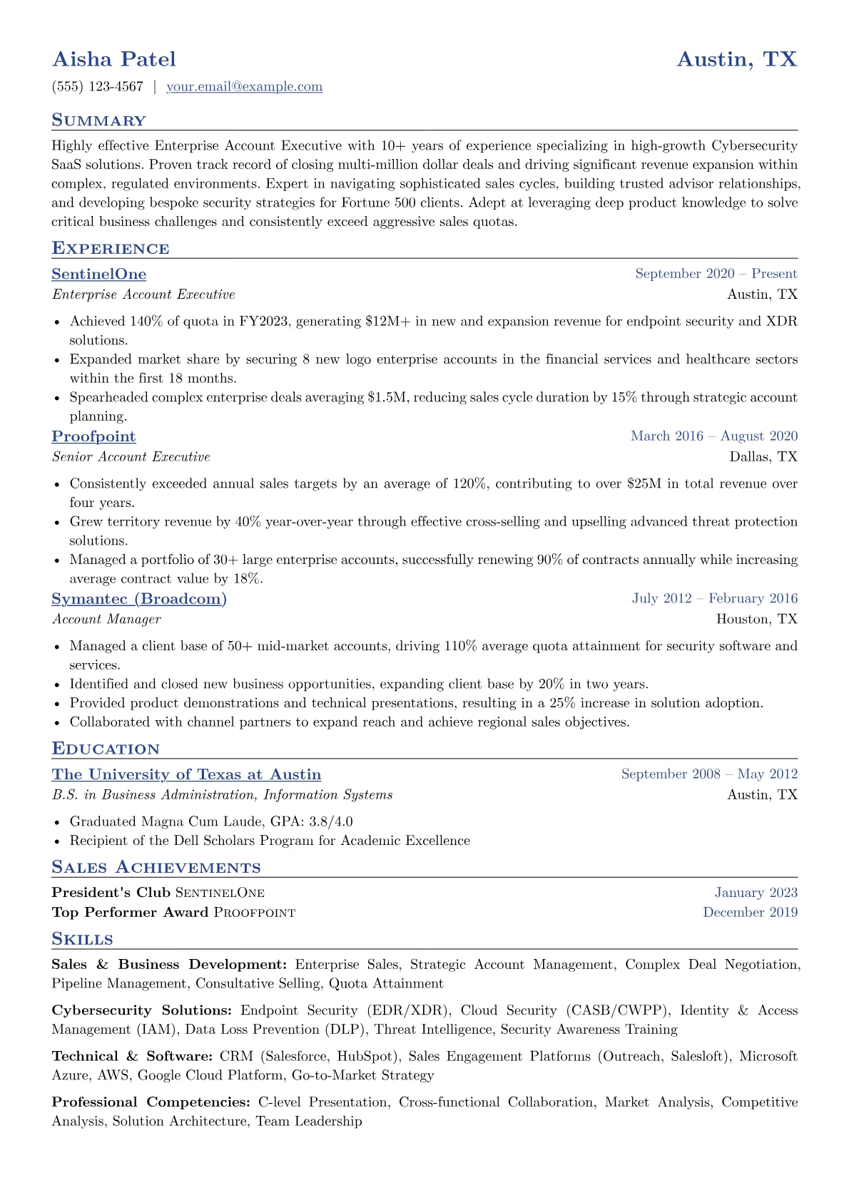 Enterprise Account version - Page 1