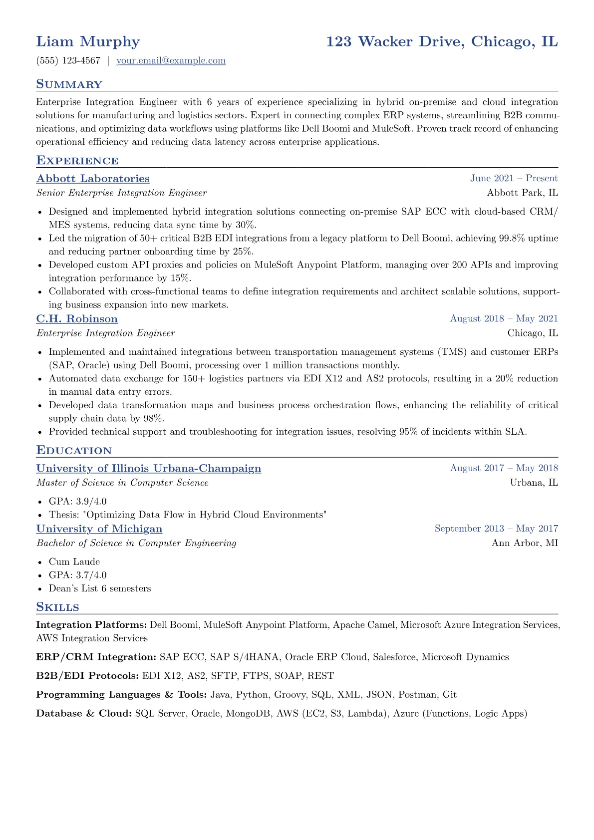 Enterprise Integration version - Page 1