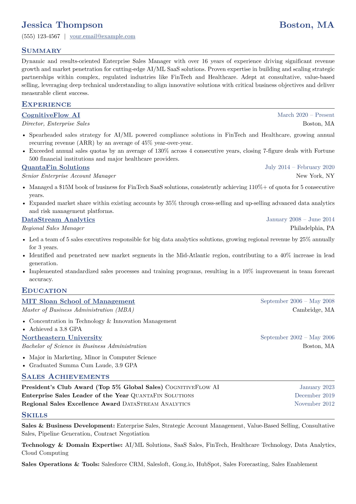 Sales & Business version - Page 1
