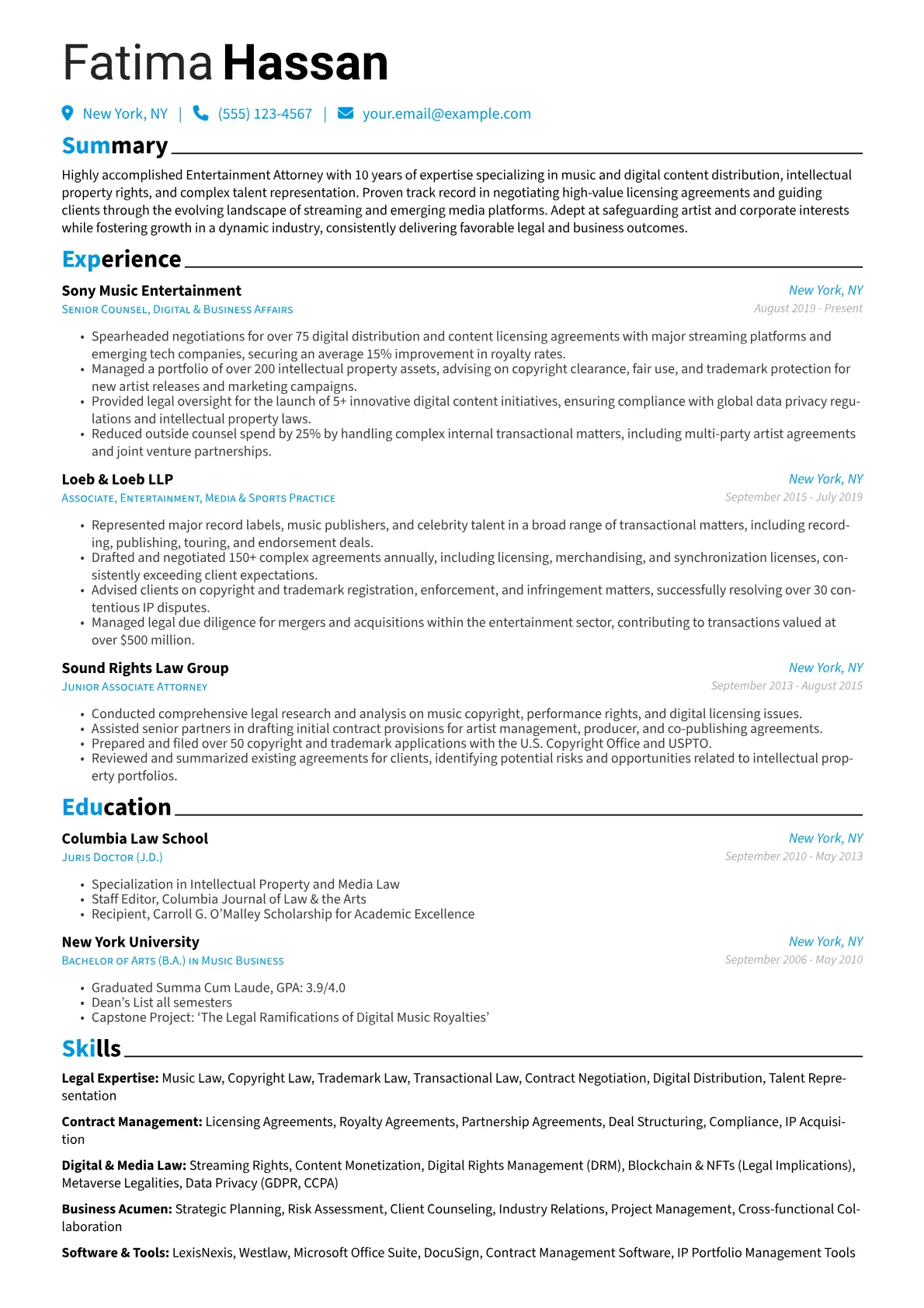 Entertainment Law version - Page 1