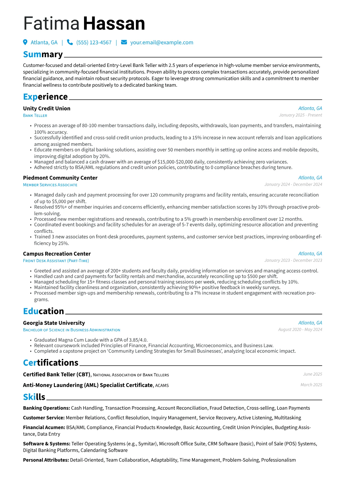 Community Credit Union version - Page 1
