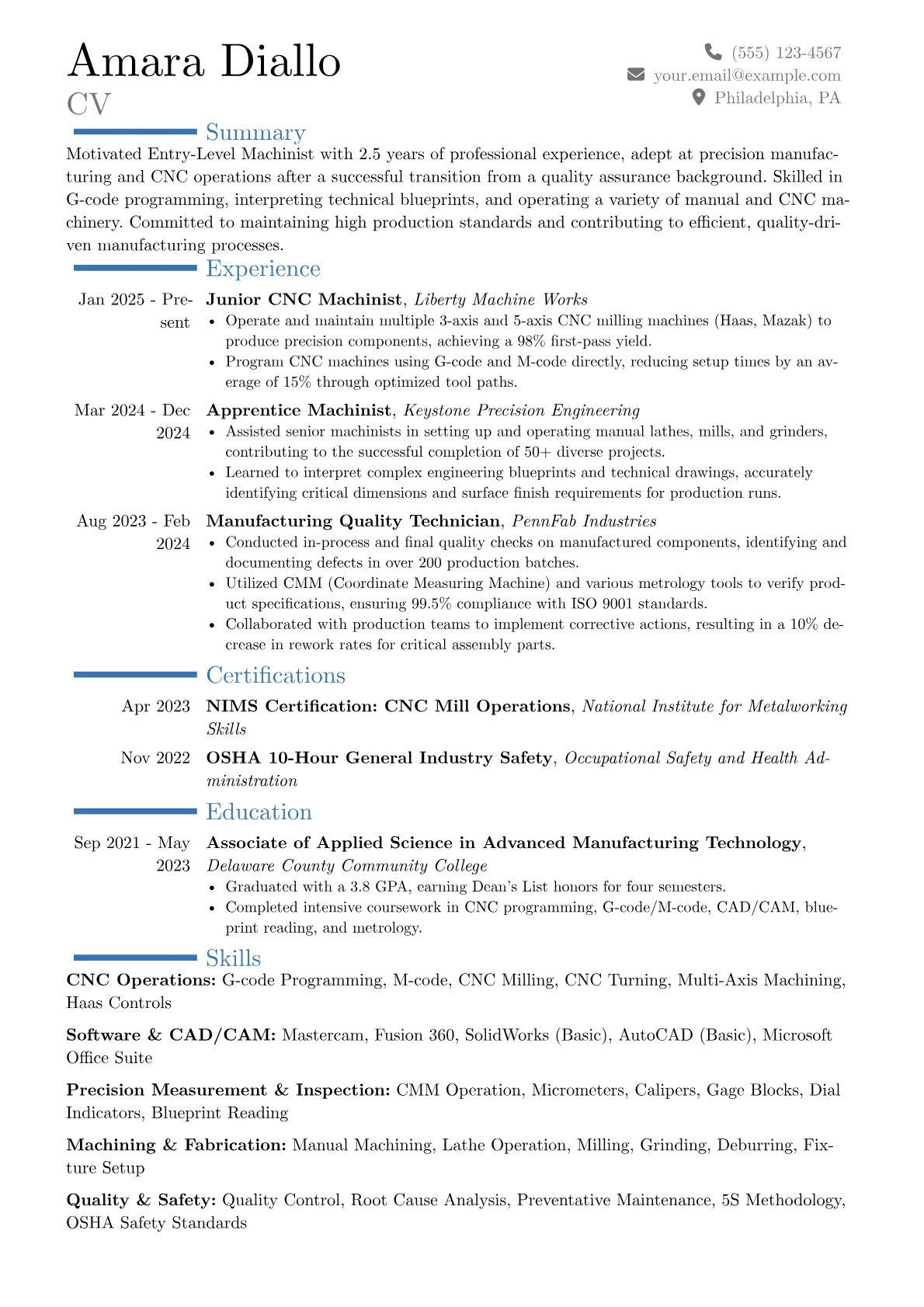 Career changer version - Page 1