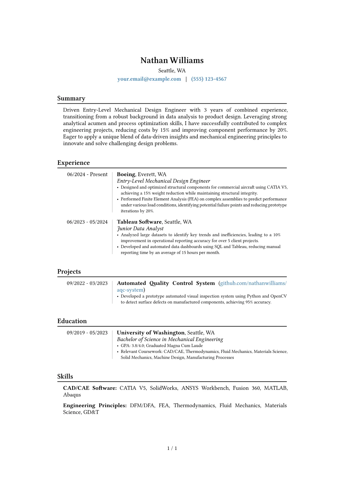 Career changer version - Page 1