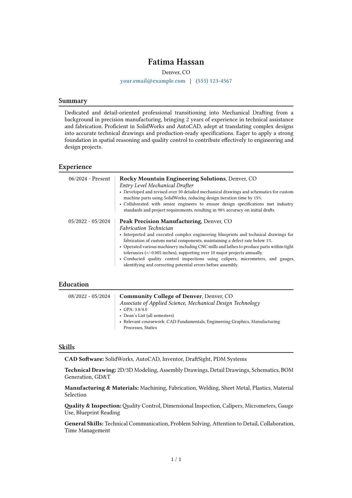 Career changer version - Page 1