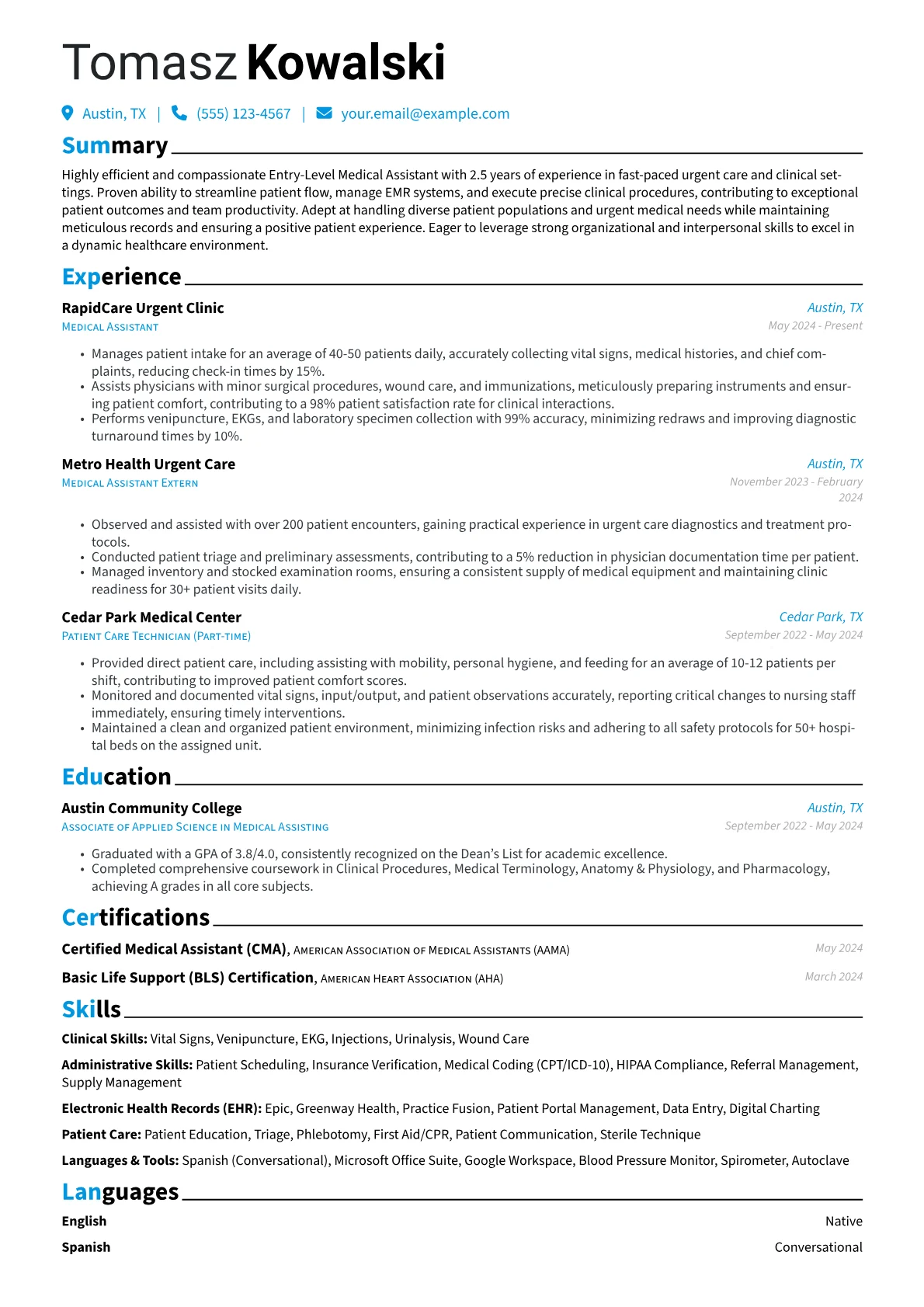 Urgent Care Specialist version - Page 1