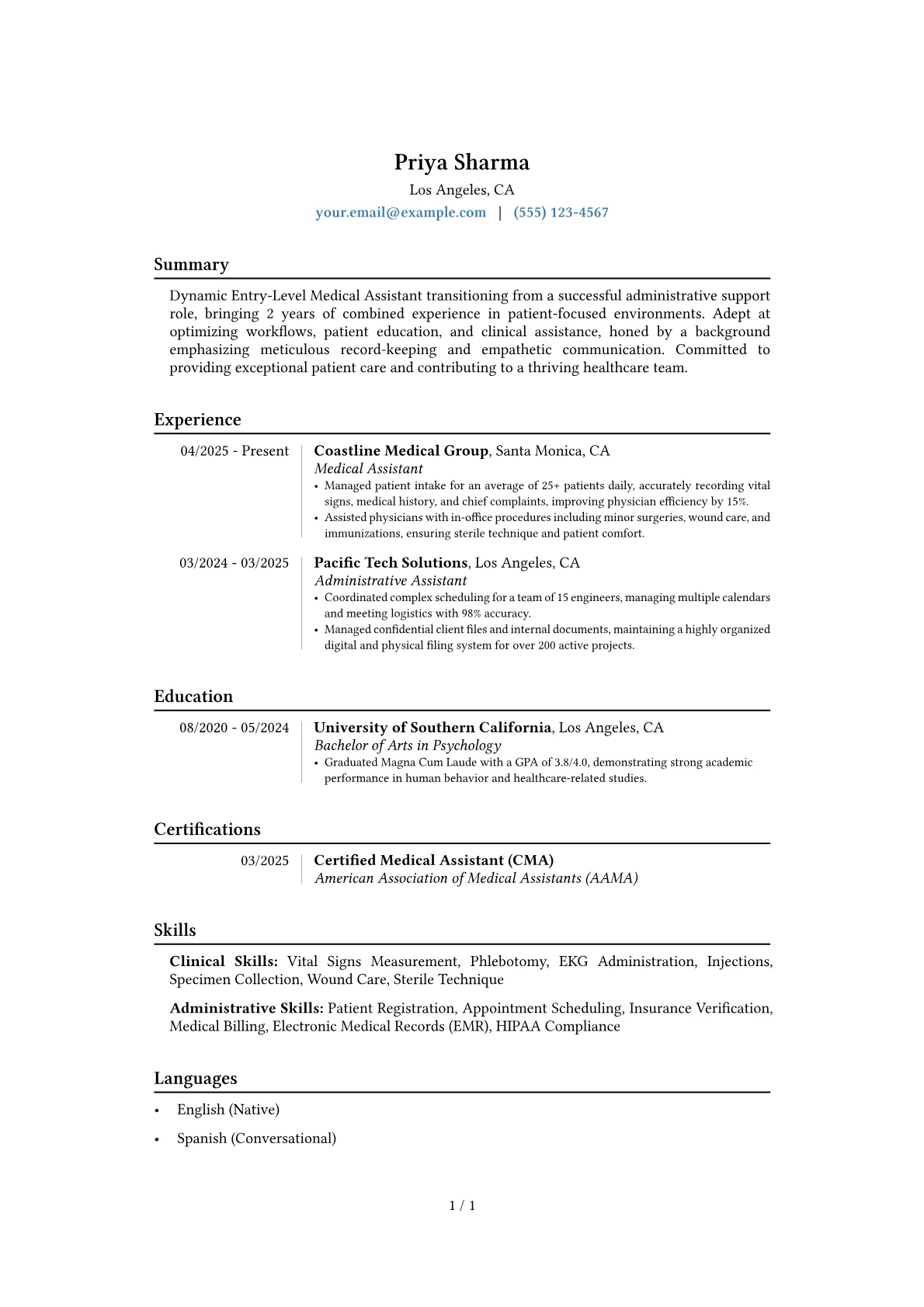 Career changer version - Page 1