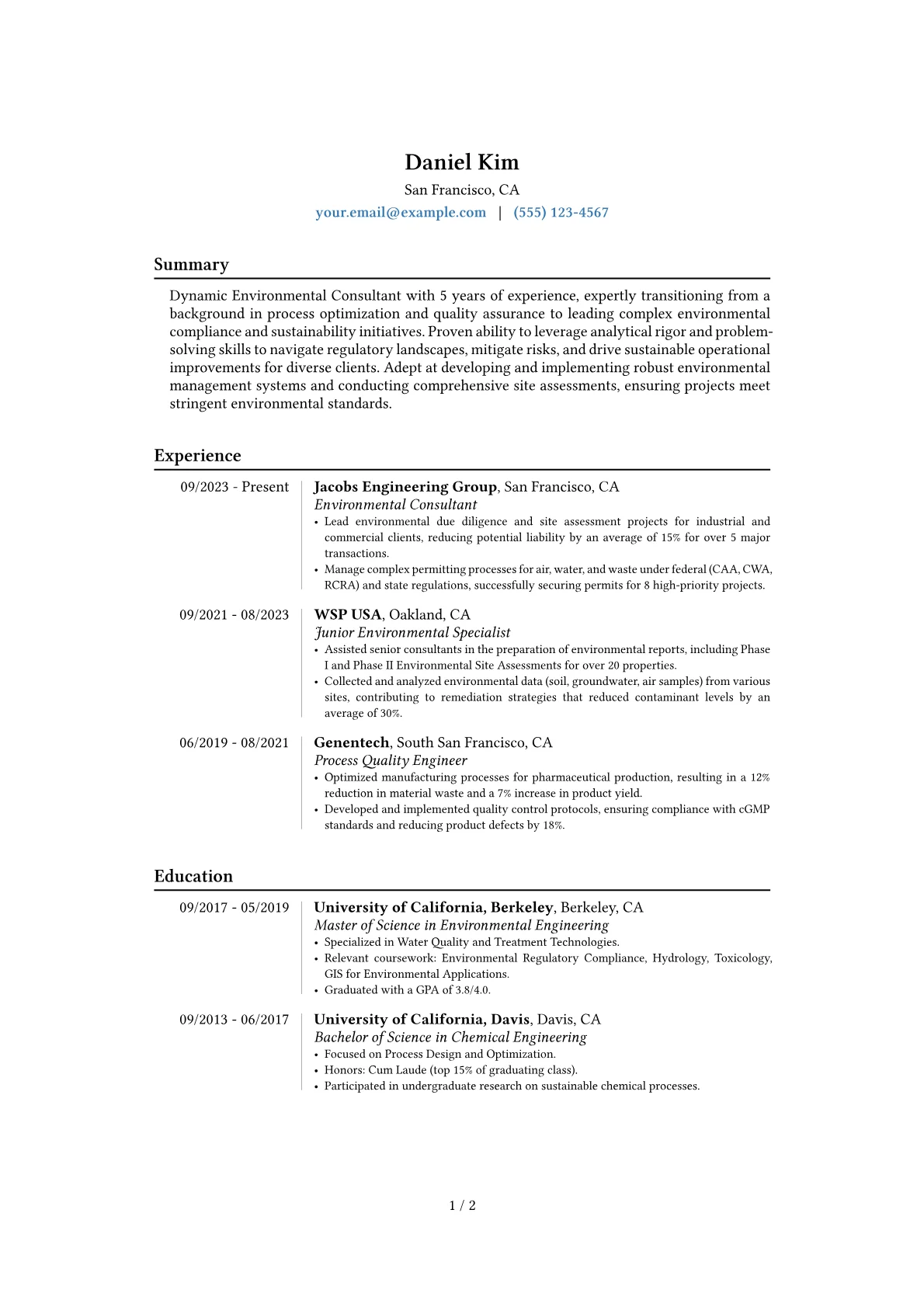 Career changer version - Page 1