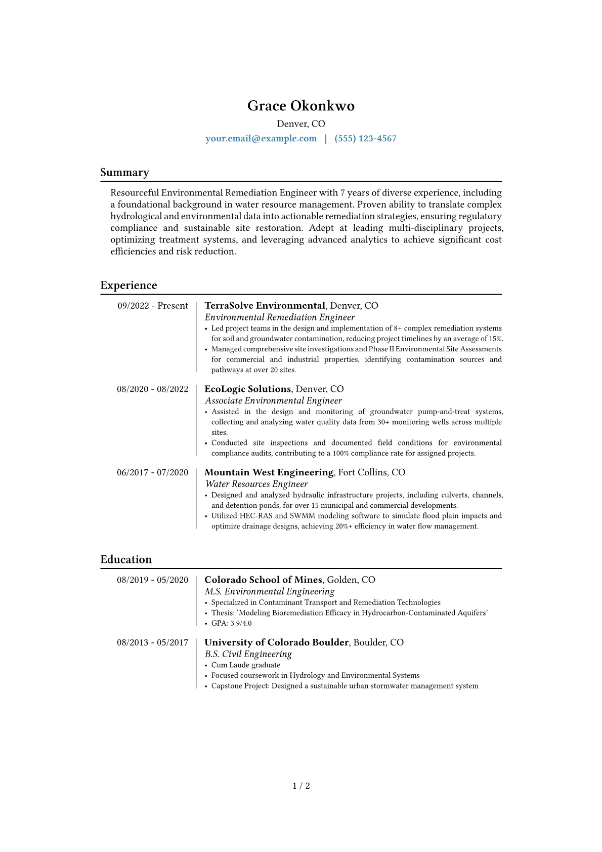Career changer version - Page 1