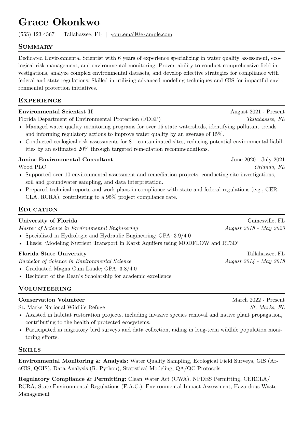 Water Quality version - Page 1