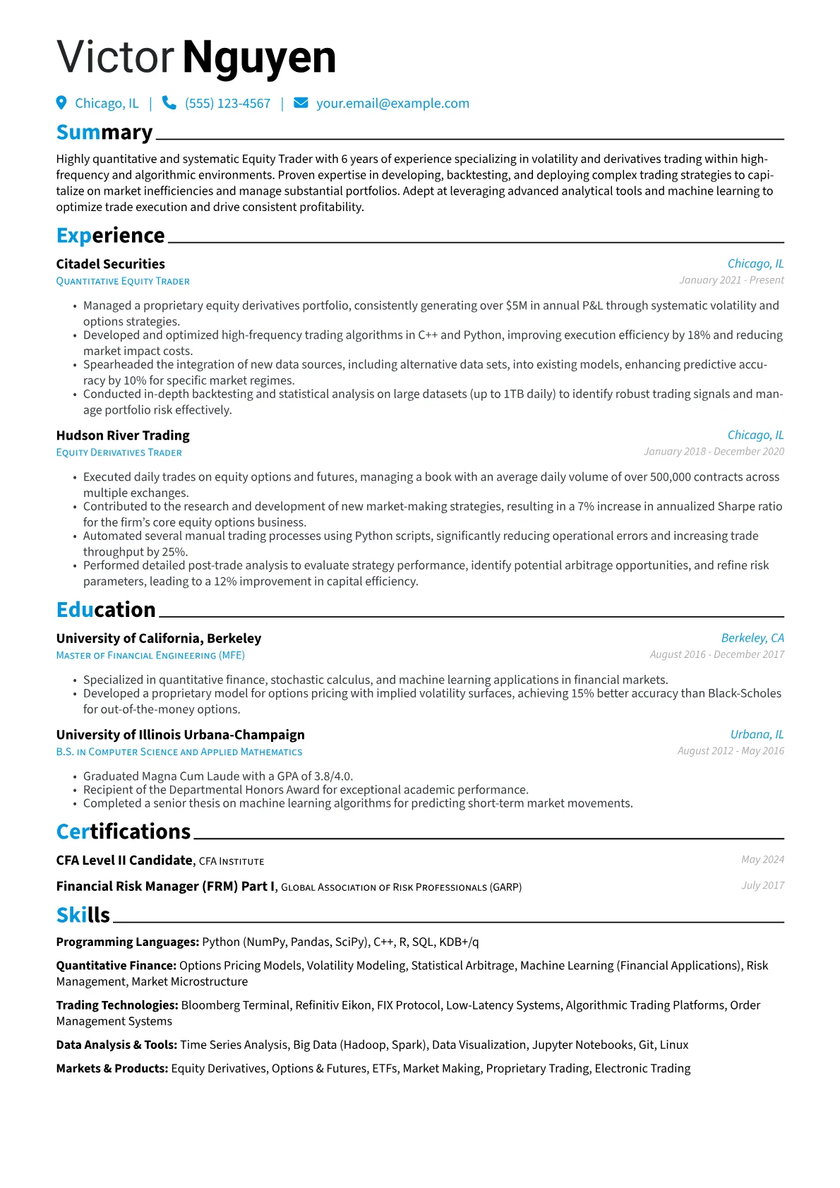Quantitative Equity version - Page 1