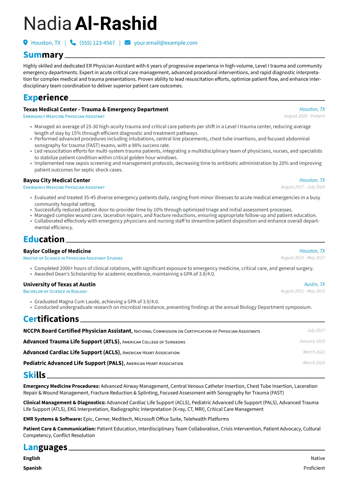 ER Physician Assistant version - Page 1