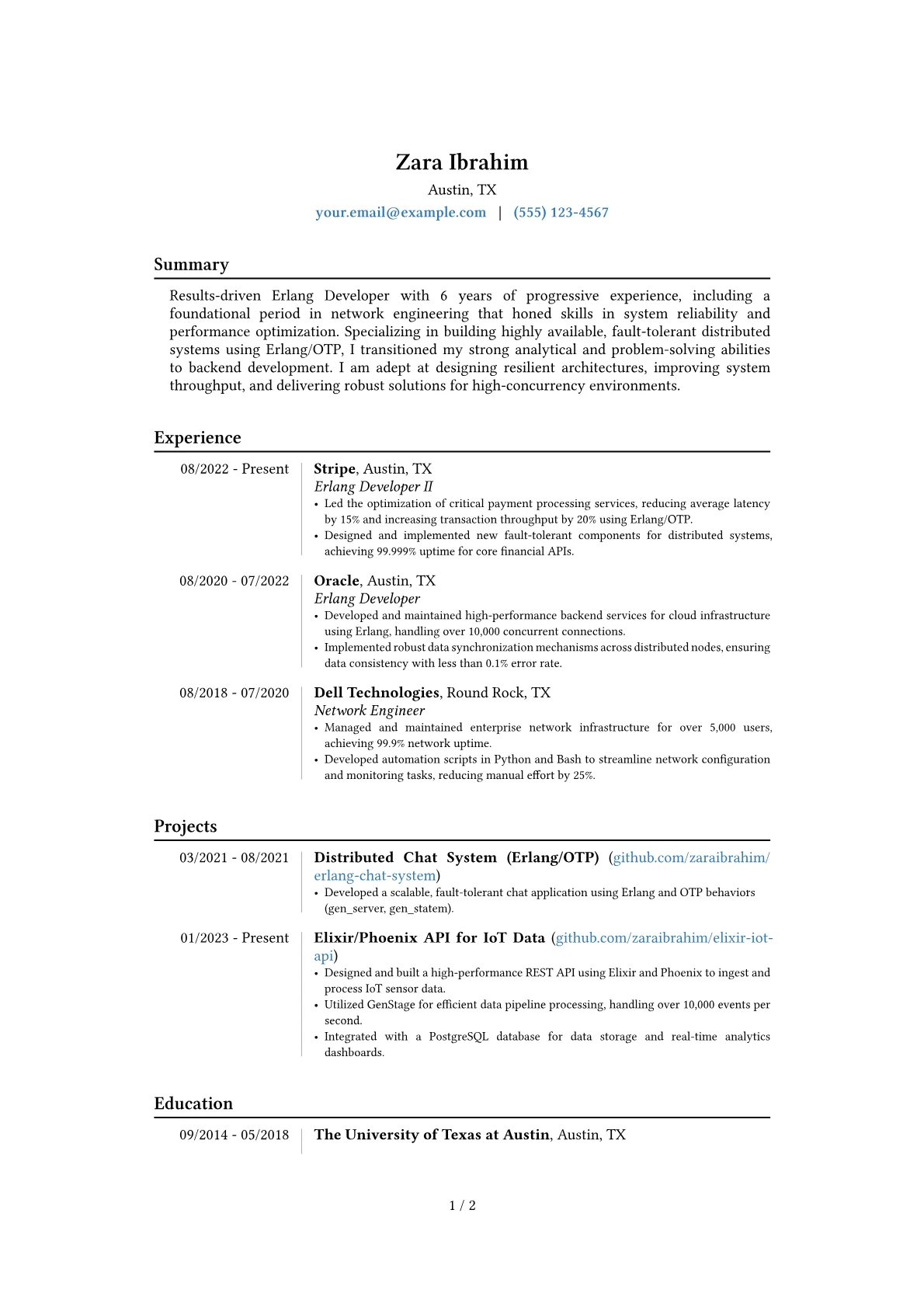 Career changer version - Page 1