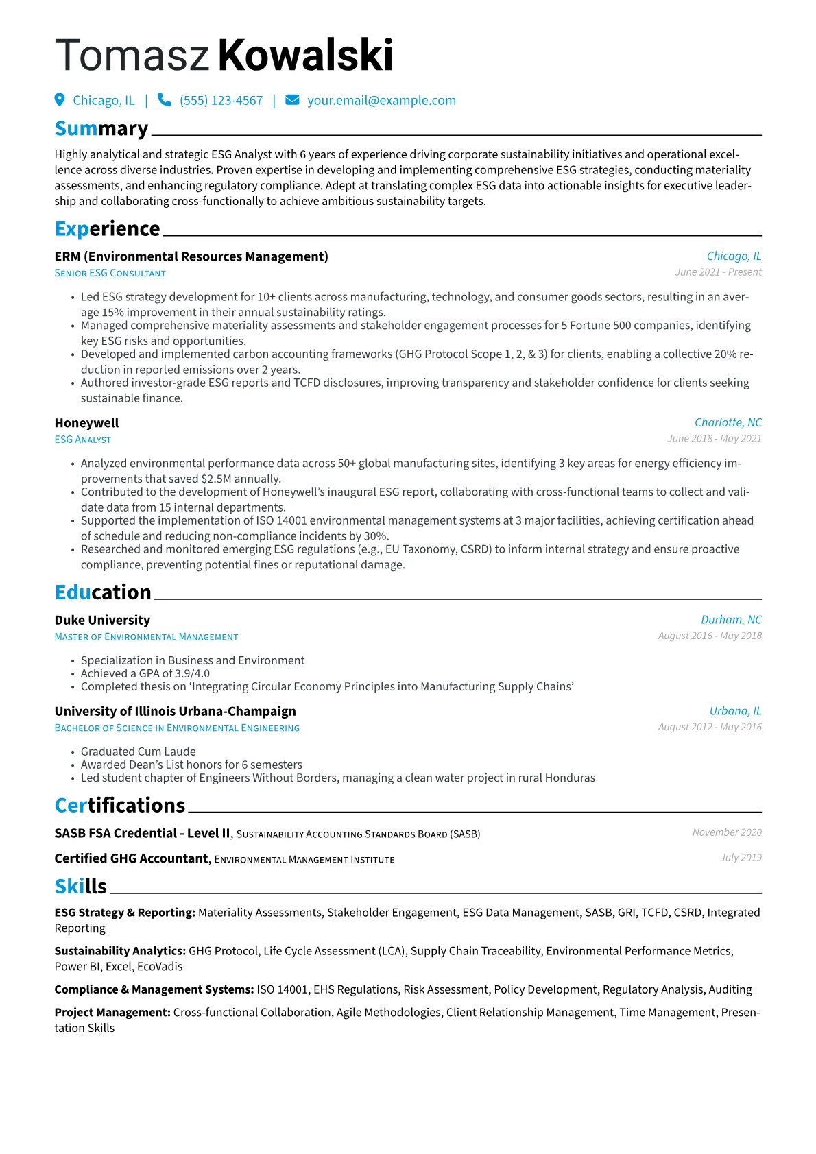 Corporate ESG Strategy version - Page 1