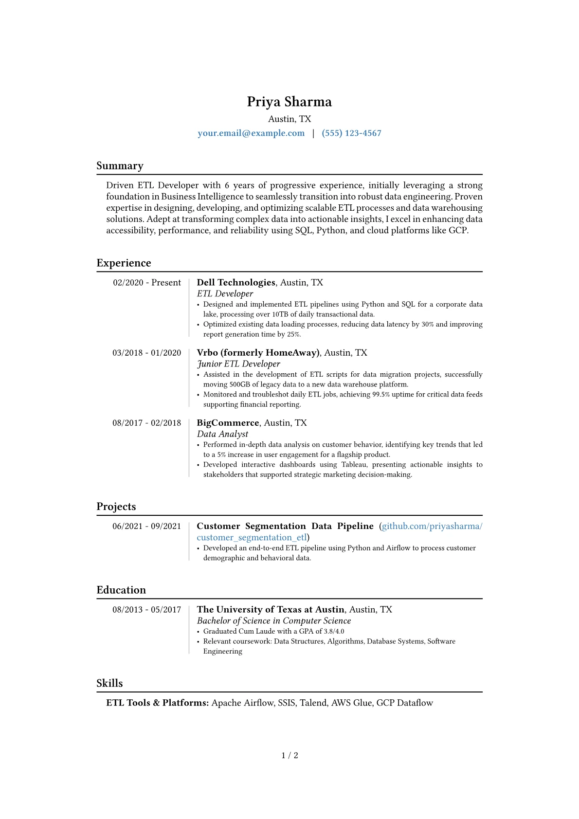 Career changer version - Page 1