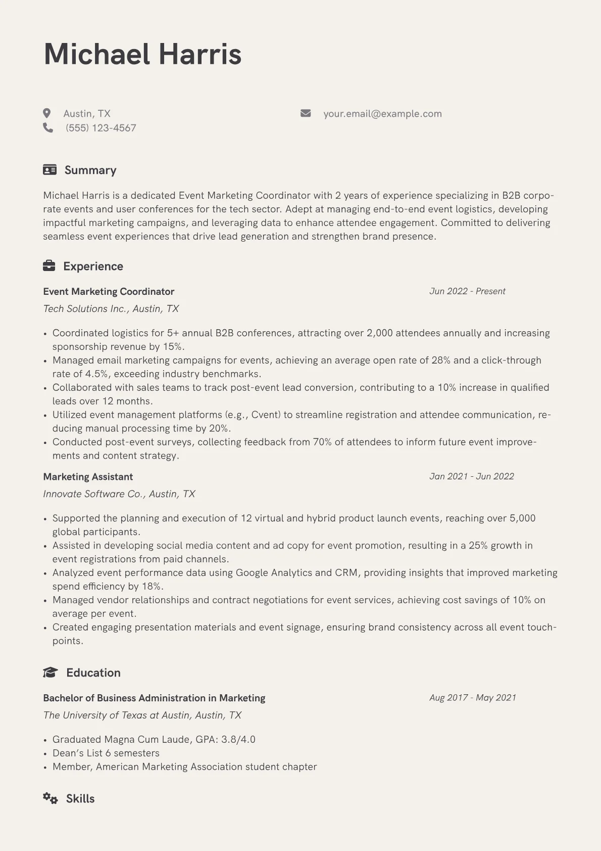 Event Management Software version - Page 1