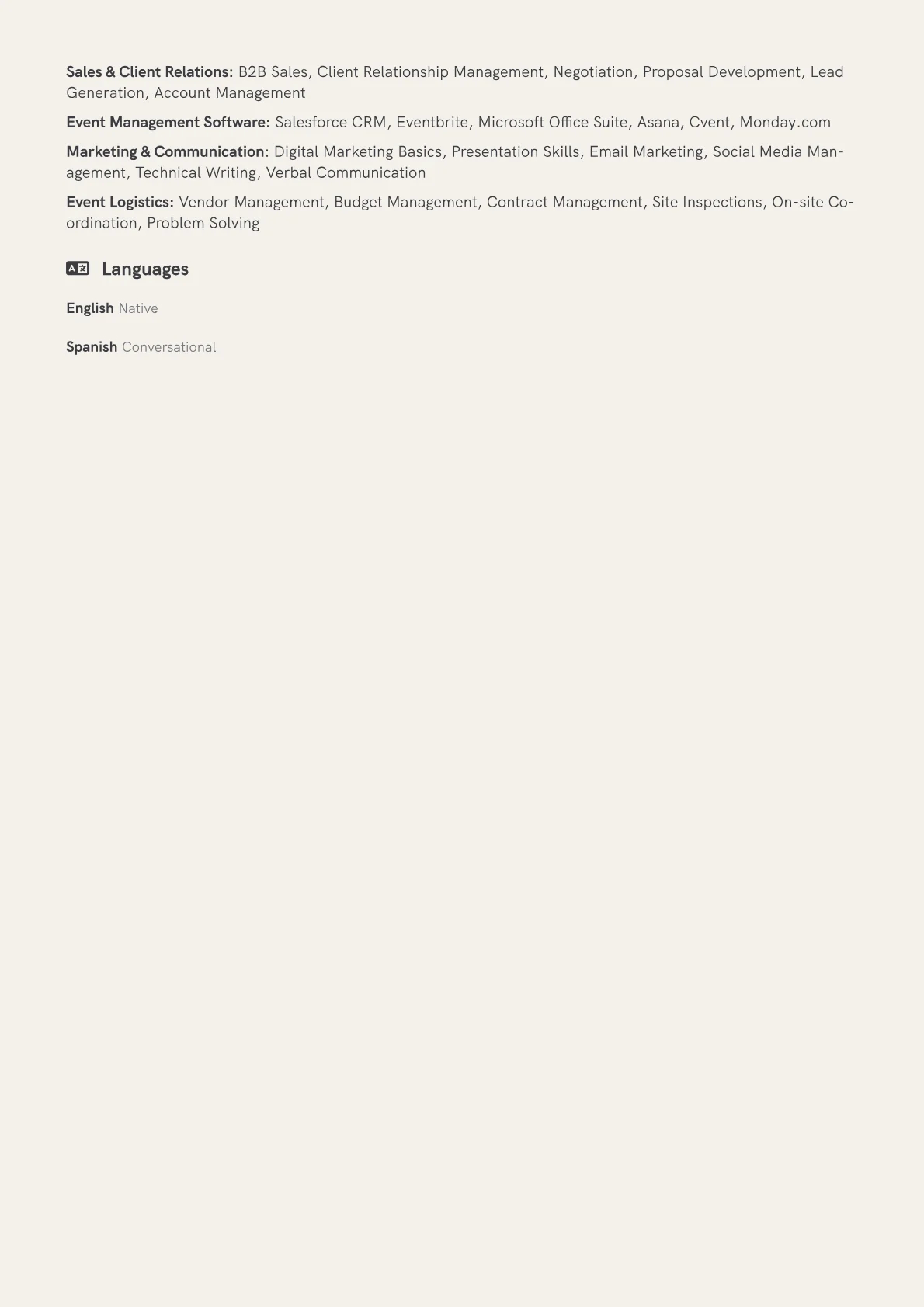 Event Sales version - Page 2