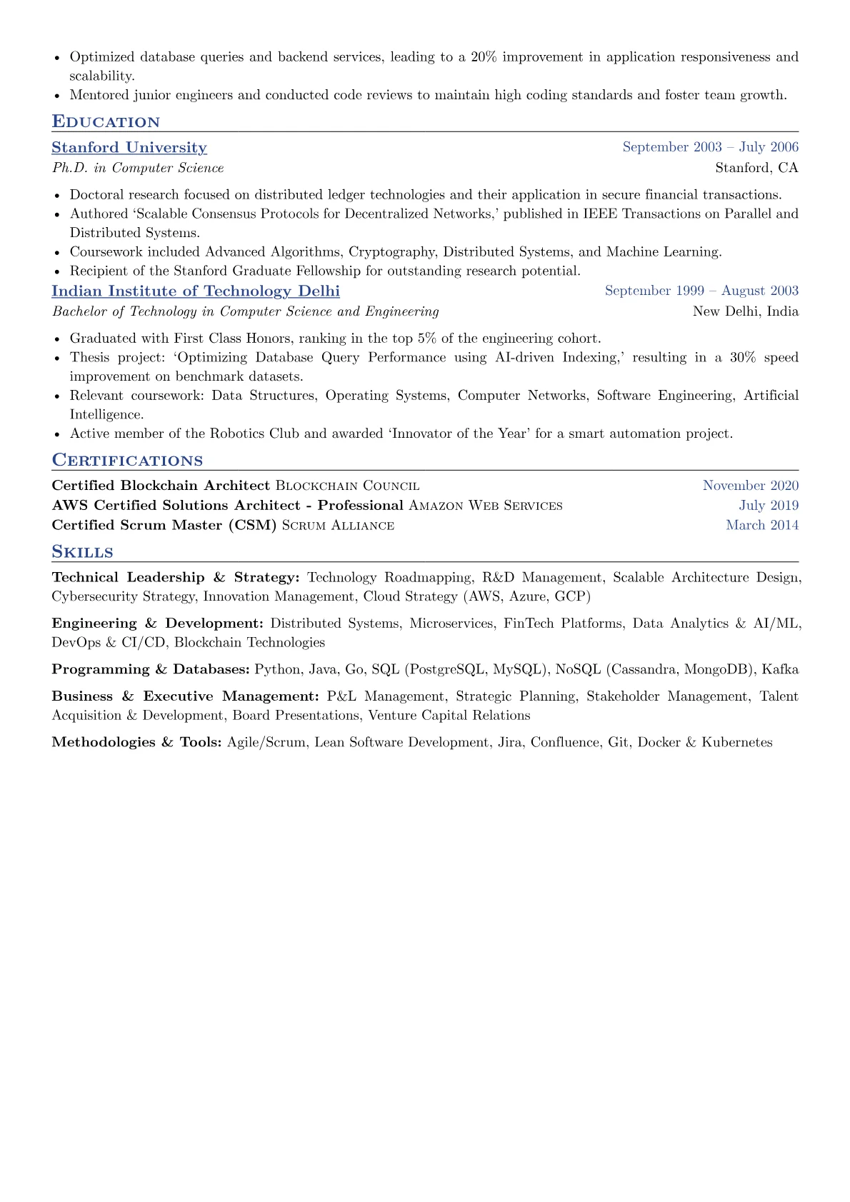 Executive Format version - Page 2
