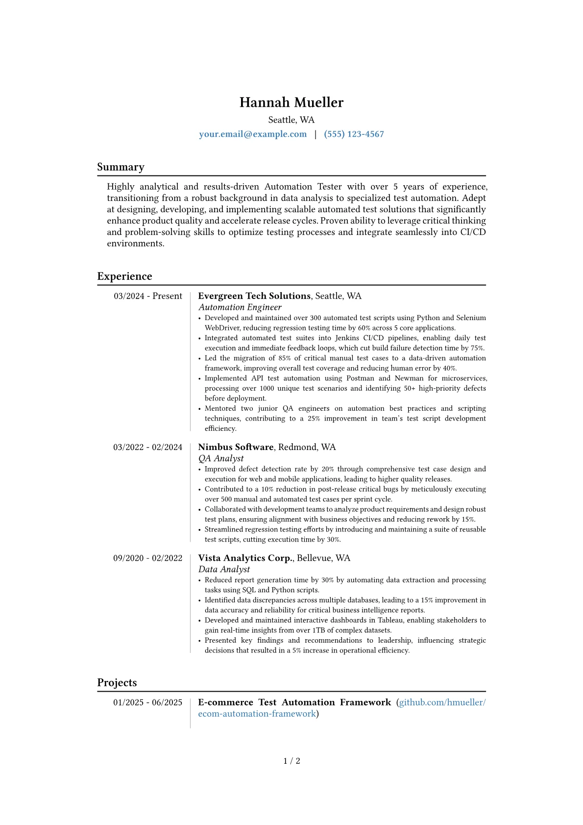 Career changer version - Page 1